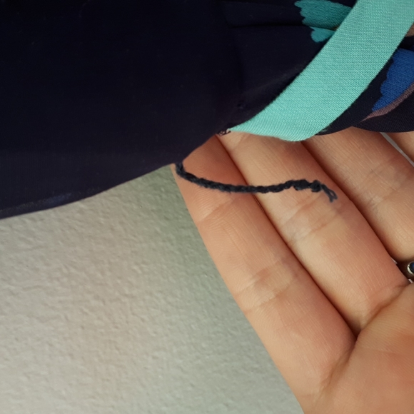 Zara dress bird print with contrast collar - Picture 6 of 9